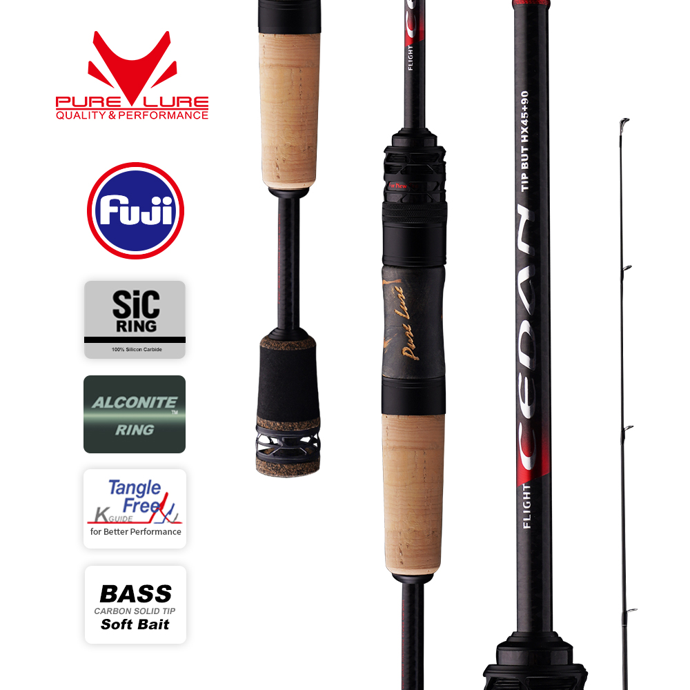 Fishing Rod Surf - PURELURE ใหม่ CEDAN Solid Tip Bass