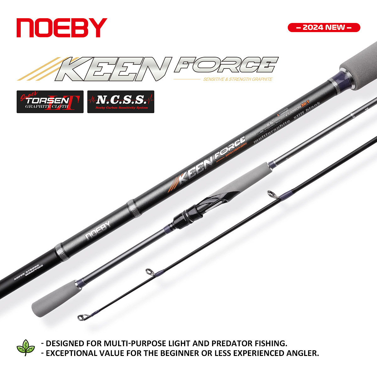 Fishing Rod Surf - คันเบ็ดตกปลา NOEBY Light Game Spinning Rod