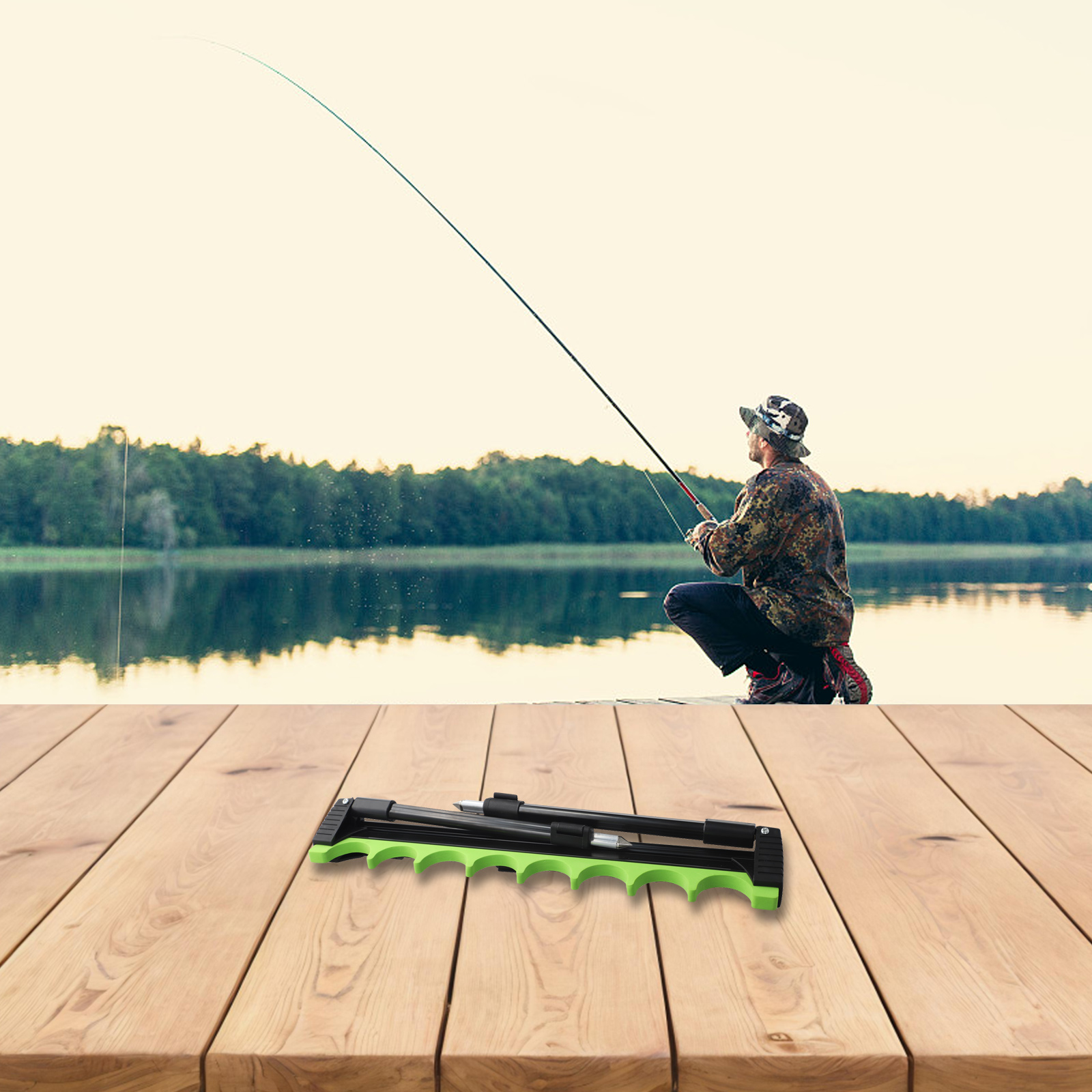 ที่วางคันเบ็ดตกปลาแบบยืดหดได้  - Fishing Rod Telescopic บทวิจารณ์และราคา