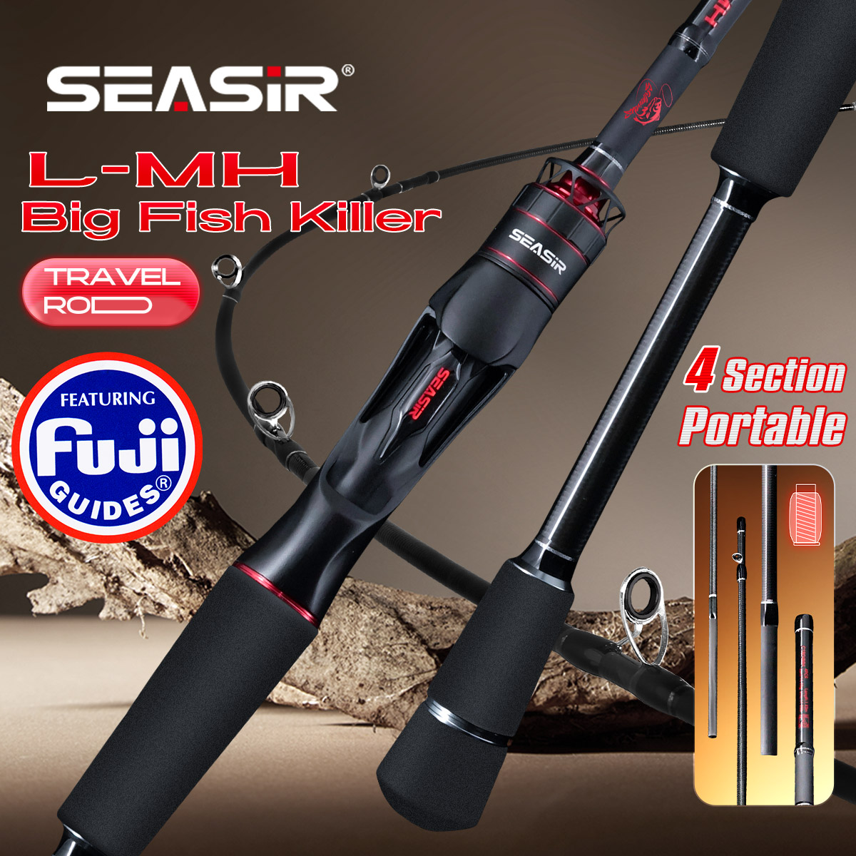 คันเบ็ดตกปลา Seasir Salminus X - Fishing Rod Spinning บทวิจารณ์และราคา