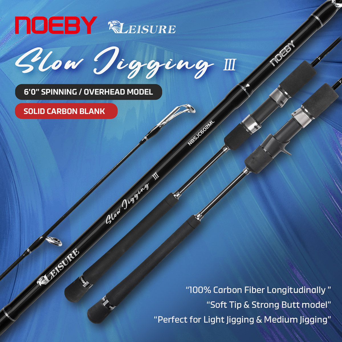Noeby ใหม่ SLOW Jigging Fishin - Fishing Rod Surf บทวิจารณ์และราคา