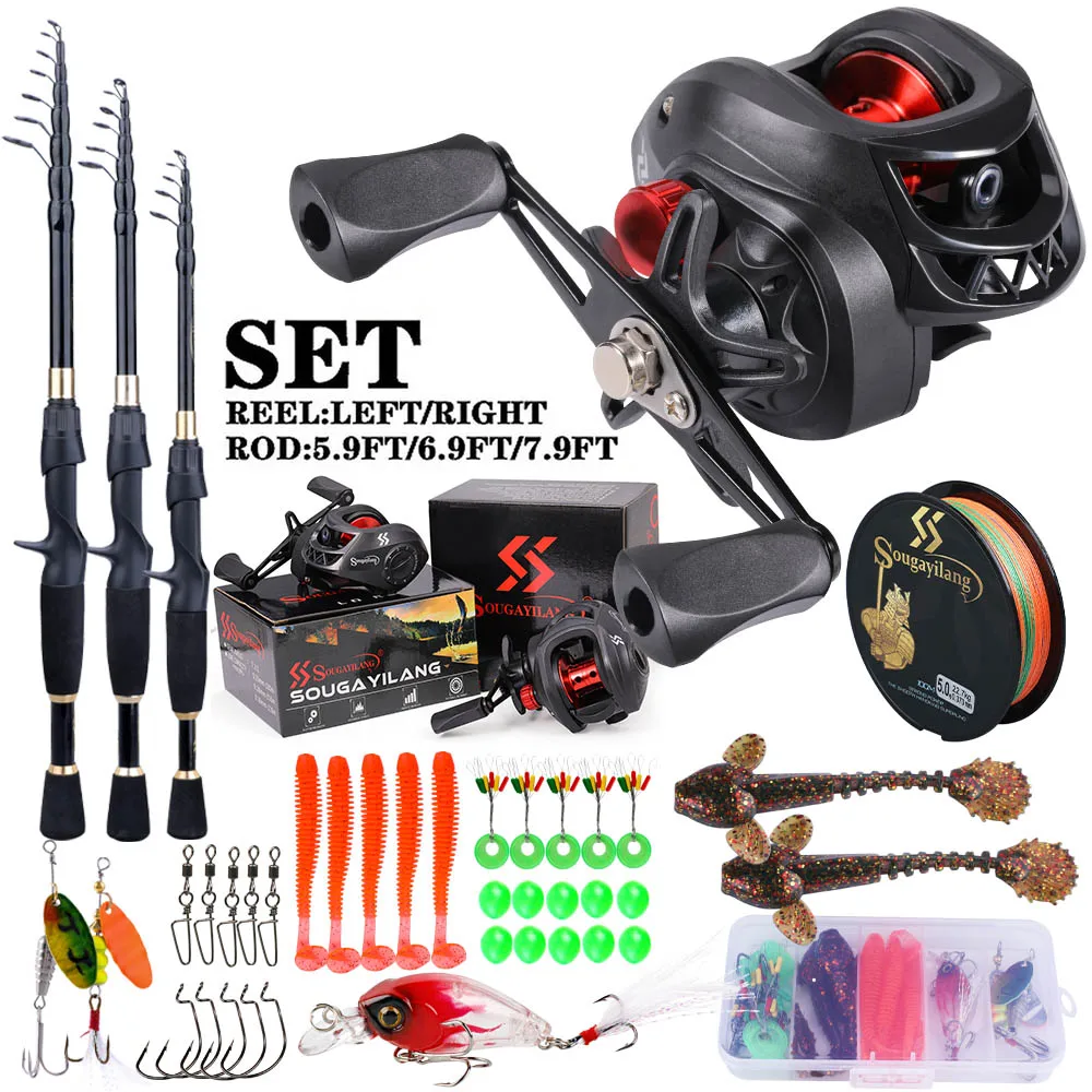 Sougayilang เบ็ดตกปลาและรีลชุด - Fishing Rod Combo บทวิจารณ์และราคา